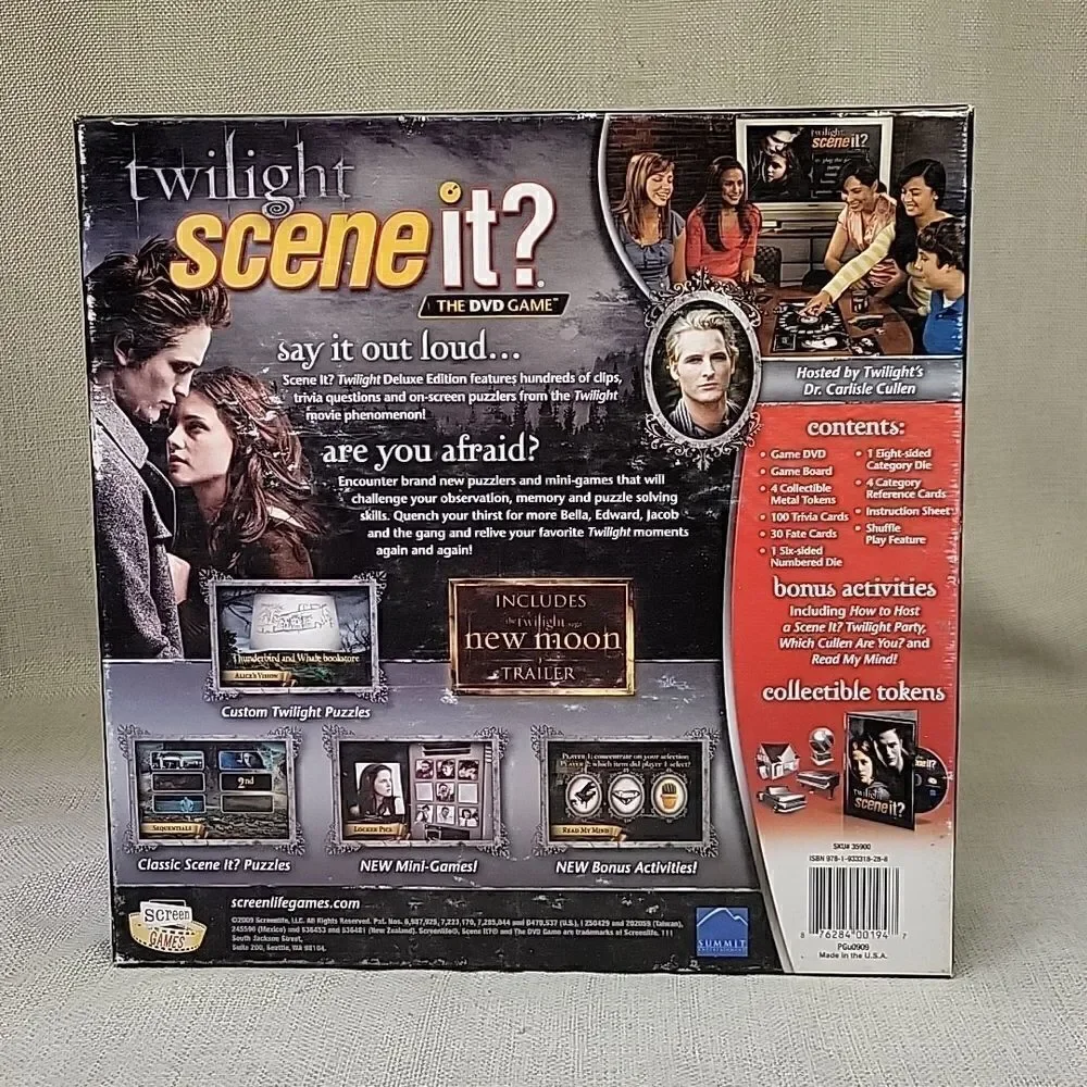 Twilight Scene It? DVD Board Game Mattel  2009‎
